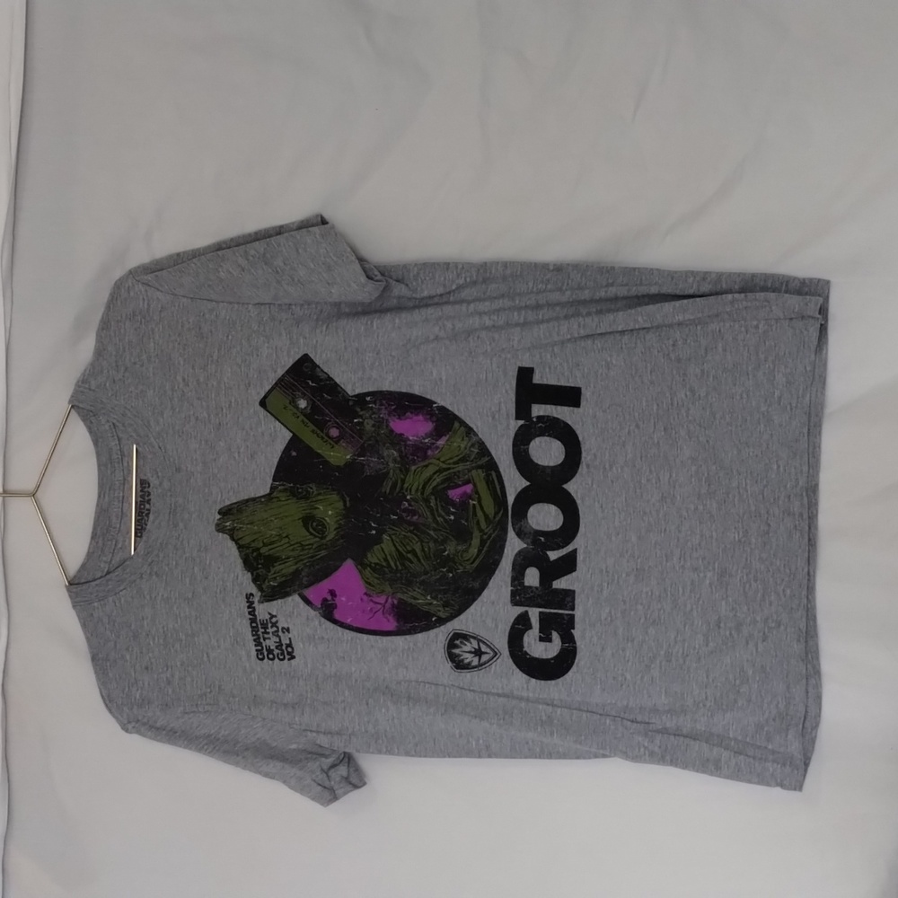 Gray guardian of the Galaxy Groot shirt